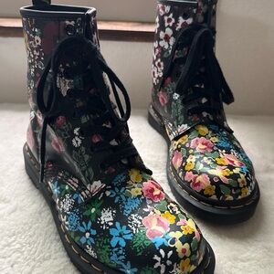 Dr. Martens Flora Mash Up Combat Boots